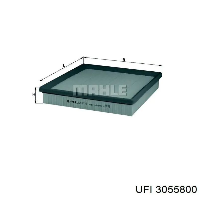 Do koszyka 3055800 UFI Filtr powietrza