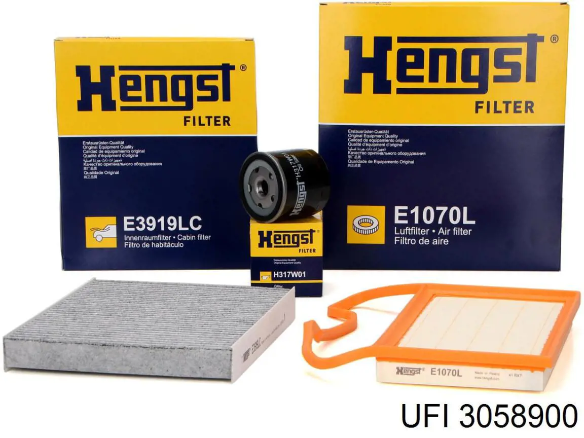 Do koszyka 3058900 UFI Filtr powietrza