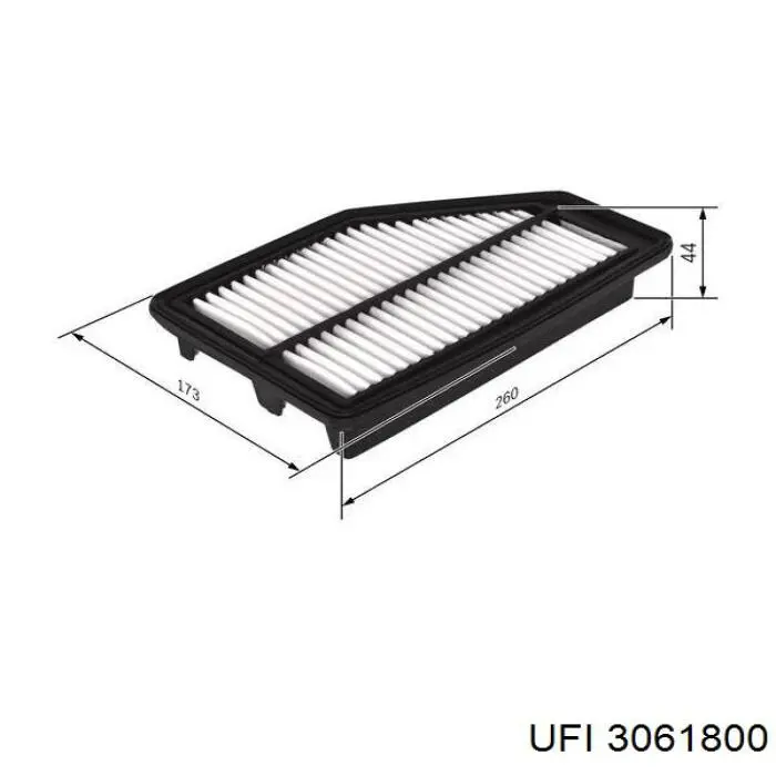 Do koszyka 3061800 UFI Filtr powietrza