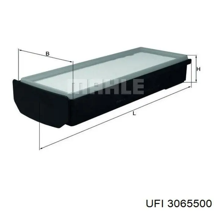 Filtr powietrza UFI 3065500 cena, od 24,13 USD