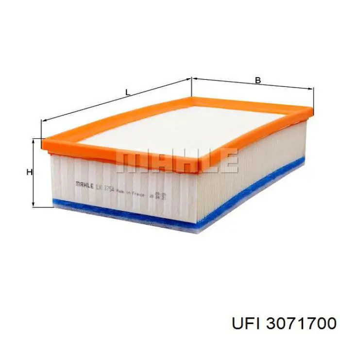 30.717.00 UFI filtr powietrza