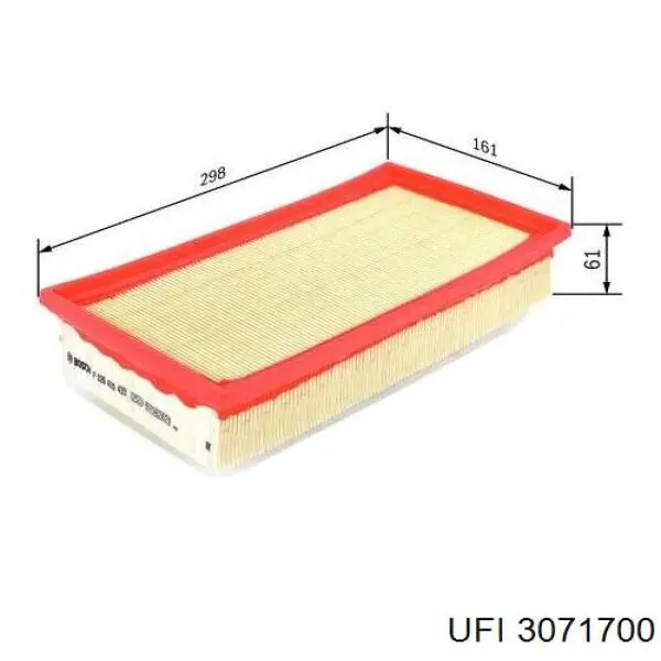 Do koszyka 3071700 UFI Filtr powietrza