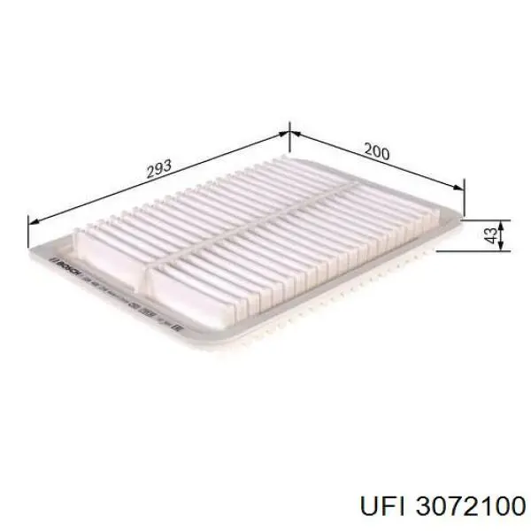 Filtr powietrza UFI 3072100 cena, od 8,91 USD