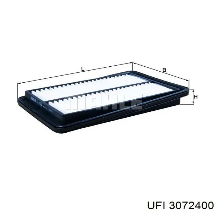 Filtr powietrza UFI 3072400 cena, od 9,09 USD