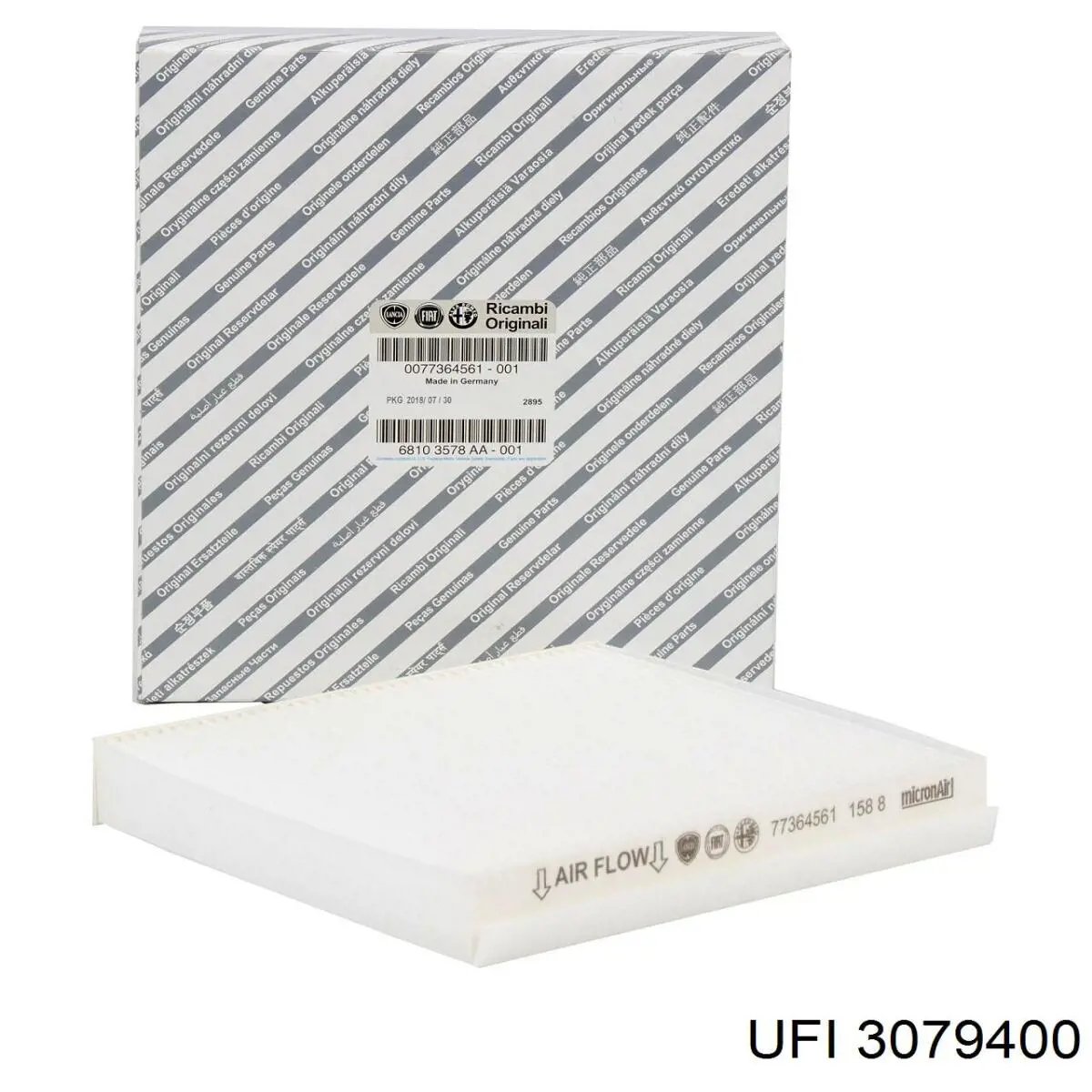 Do koszyka 3079400 UFI Filtr powietrza