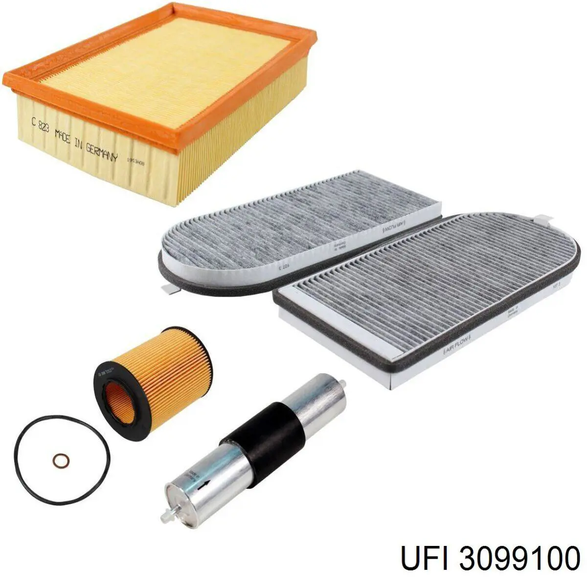 Do koszyka 3099100 UFI Filtr powietrza