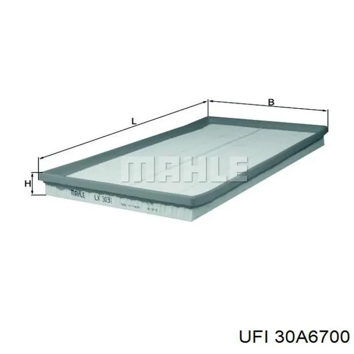 30A6700 UFI Filtr powietrza
