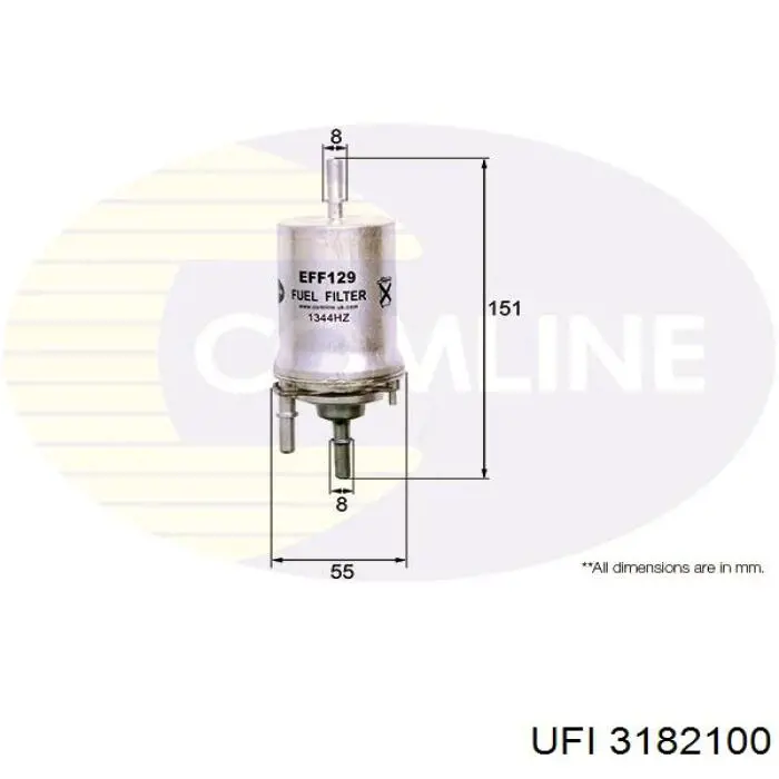 Filtr paliwa 3182100 UFI