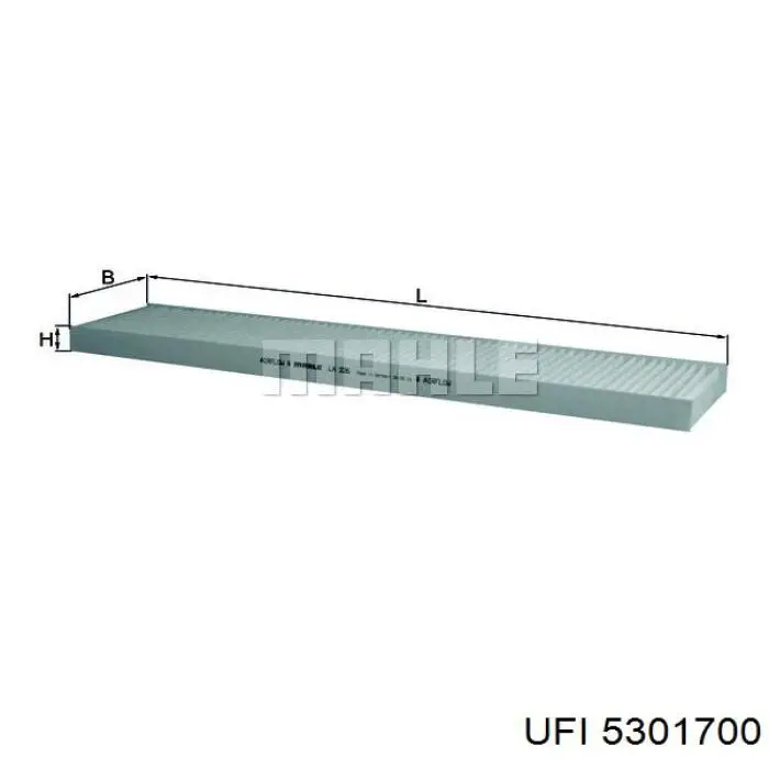 Filtr kabiny UFI 5301700 cena, od 8,23 USD