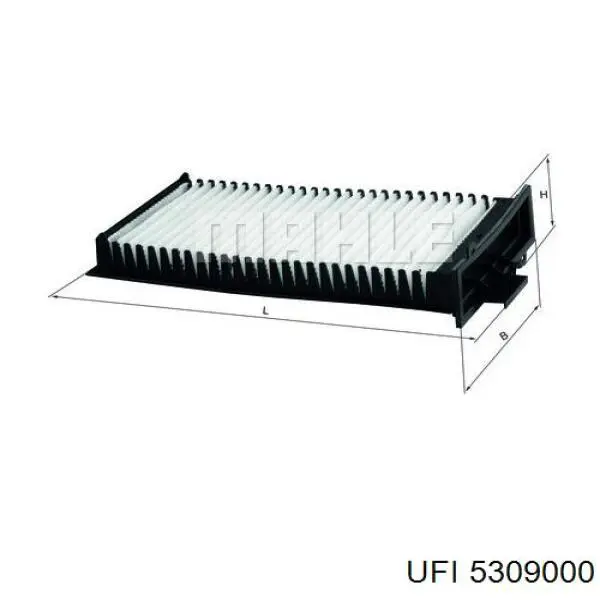 Filtr kabiny UFI 5309000 cena, od 15,13 USD