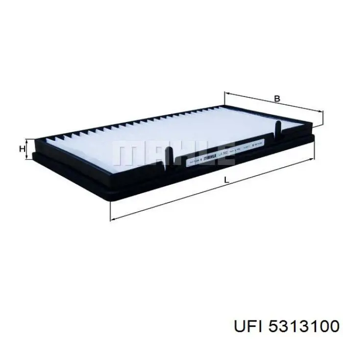 Filtr kabiny UFI 5313100 cena, od 11,88 USD
