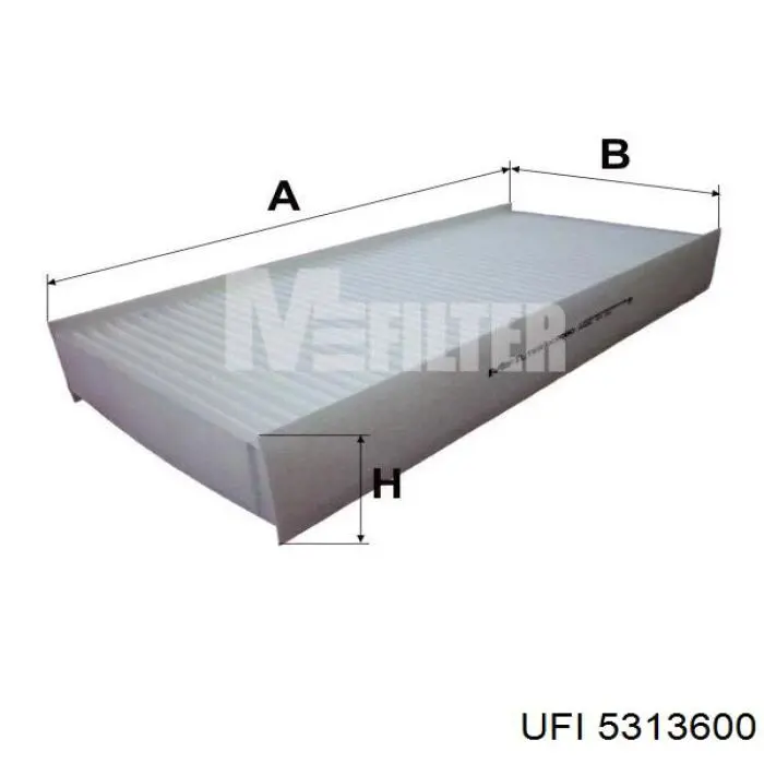 Do koszyka 5313600 UFI Filtr kabiny