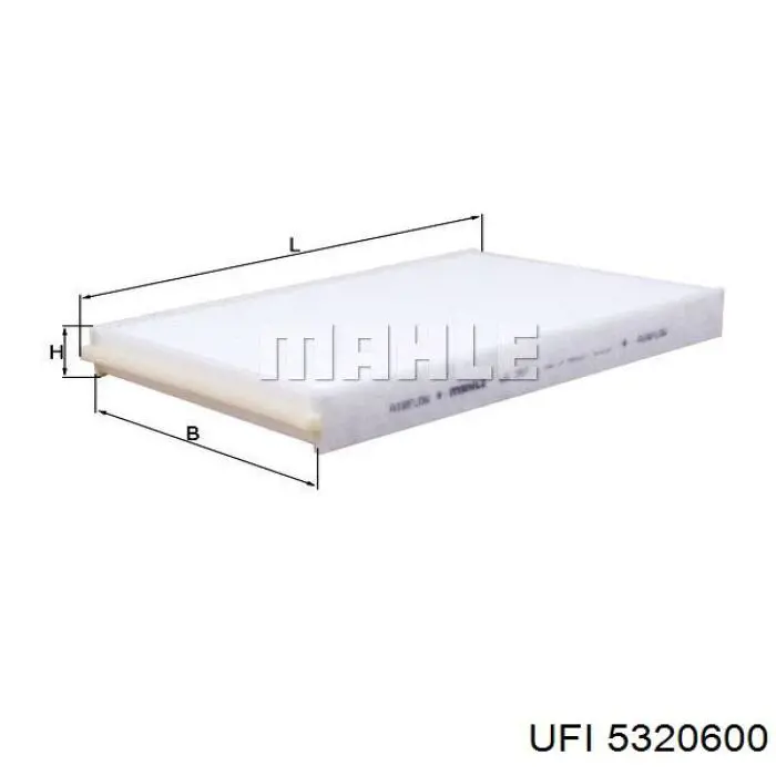 Filtr kabiny UFI 5320600 cena, od 9,94 USD