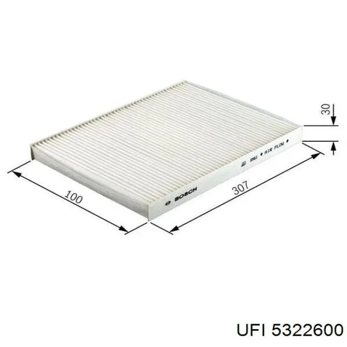 Do koszyka 5322600 UFI Filtr kabiny