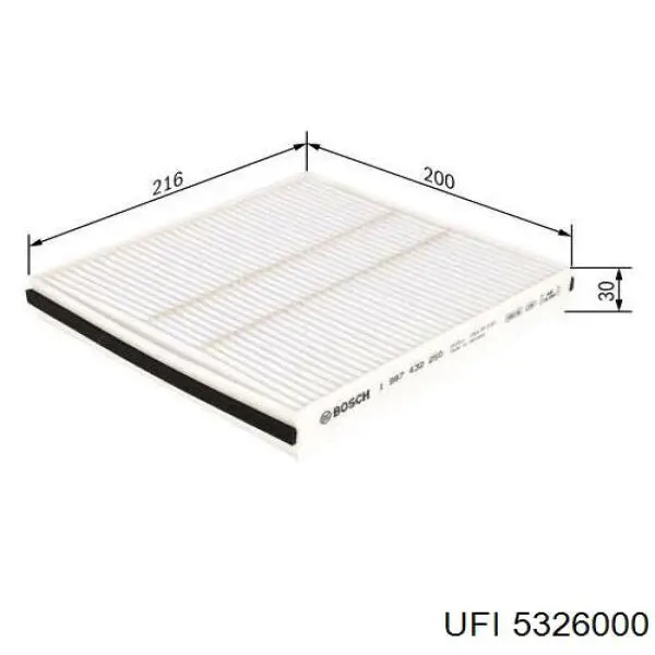 Do koszyka 5326000 UFI Filtr kabiny