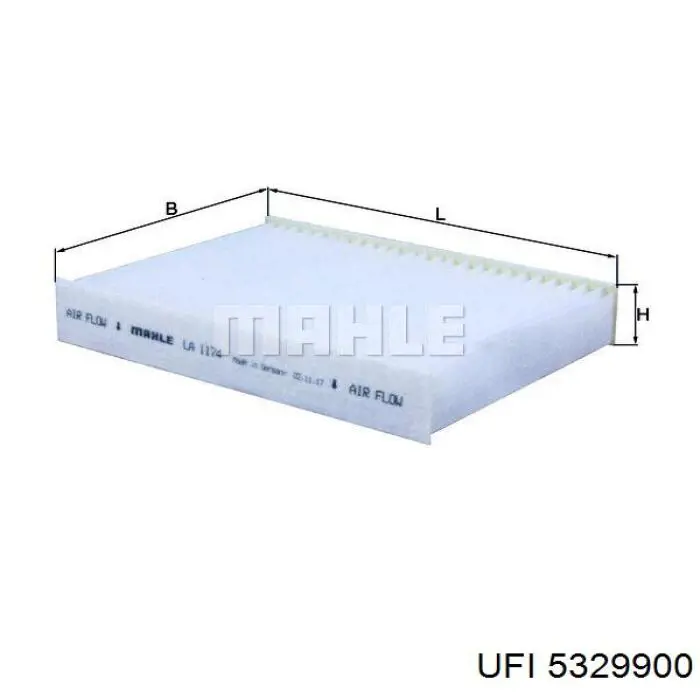 5329900 UFI Filtr kabiny
