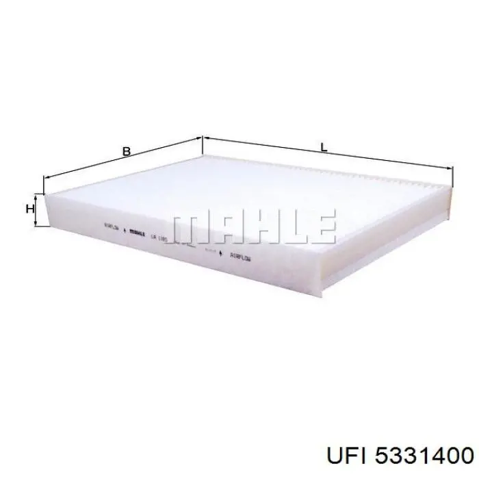 5331400 UFI Filtr kabiny