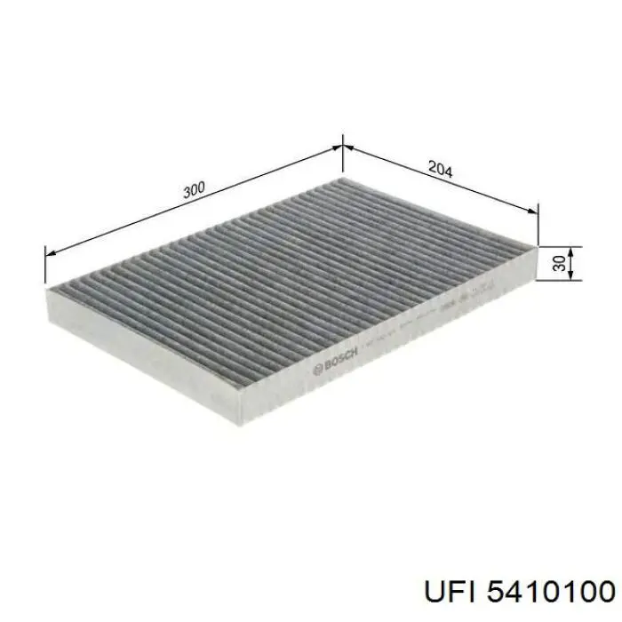 Do koszyka 5410100 UFI Filtr kabiny