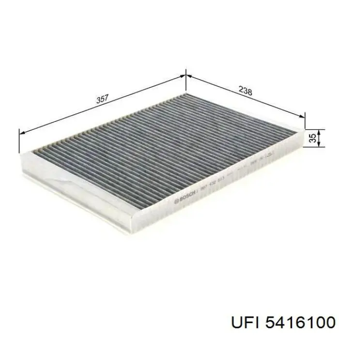 Do koszyka 5416100 UFI Filtr kabiny