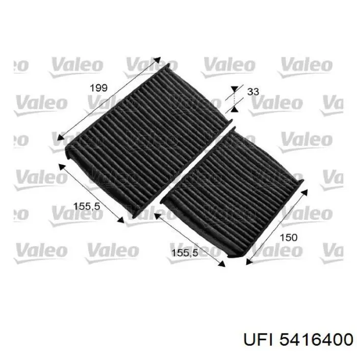 Filtr kabiny UFI 5416400 cena, od 15,93 USD