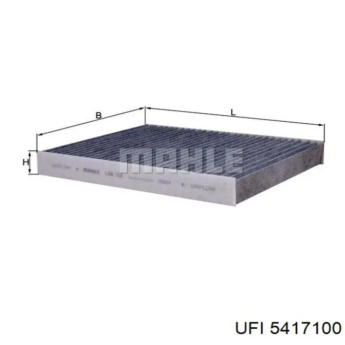 Do koszyka 5417100 UFI Filtr kabiny