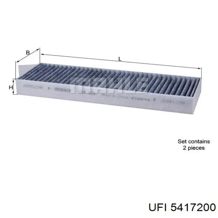 Filtr kabiny UFI 5417200 cena, od 12,06 USD