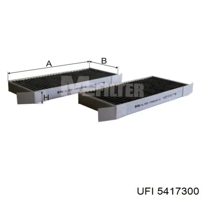 Filtr kabiny UFI 5417300 cena, od 15,06 USD
