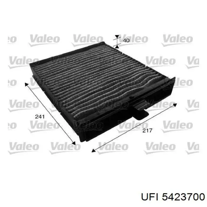 5423700 UFI Filtr kabiny