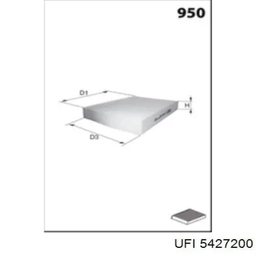 Filtr kabiny UFI 5427200 cena, od 10,57 USD