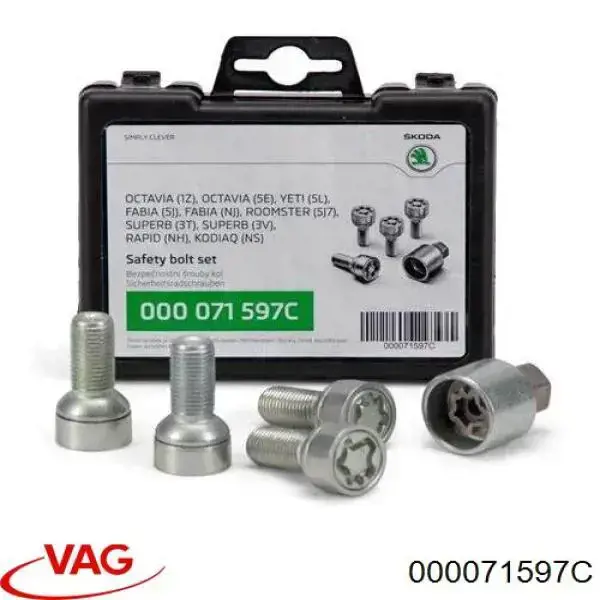 Nakrętka koła do Skoda Octavia II A5 1Z3