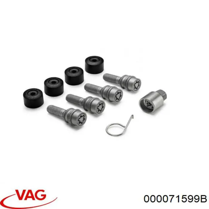 Śruba koła VAG 000071599B cena, od 128,74 USD