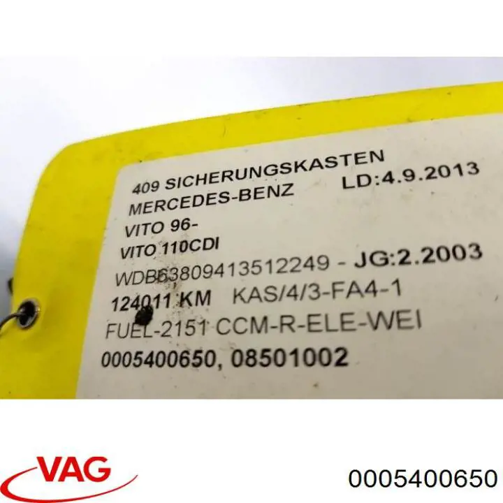 0005400650 VAG Skrzynka bezpieczników