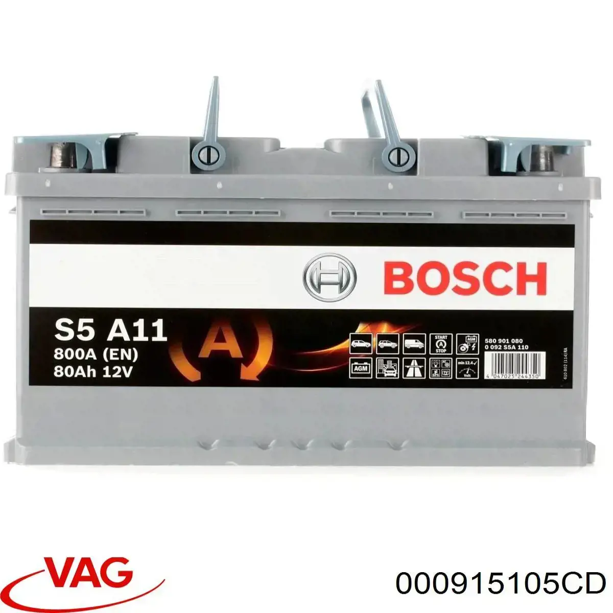 Do koszyka 000915105CD VAG Bateria (akumulator)