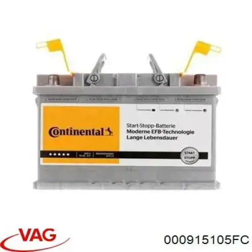 Bateria (akumulator) VAG 000915105FC cena, od 212,29 USD