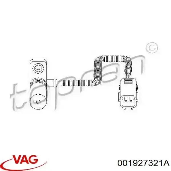 Do koszyka 001927321A VAG Czujnik prędkości