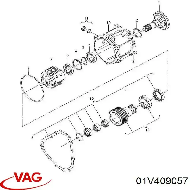 01V409057 VAG korek miski automatycznej skrzyni biegów