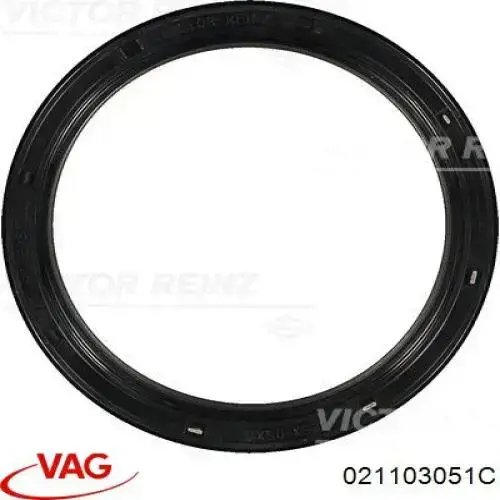 Do koszyka 021103051C VAG Uszczelniacz wału korbowego silnika tylny