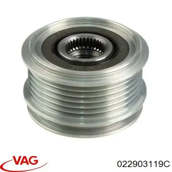 Koło pasowe alternatora VAG 022903119C cena, od 40,58 USD