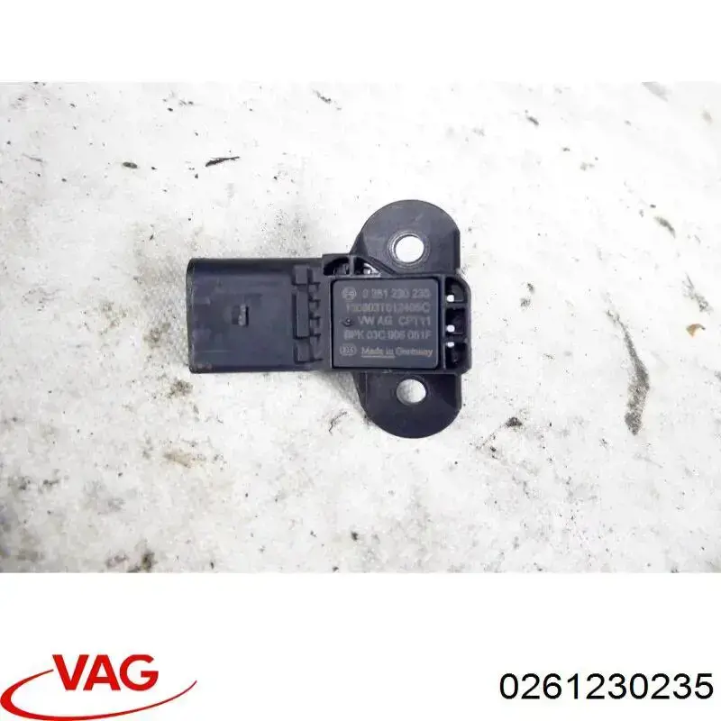 Do koszyka 0261230235 VAG Czujnik ciśnienia w kolektorze ssącym, MAP