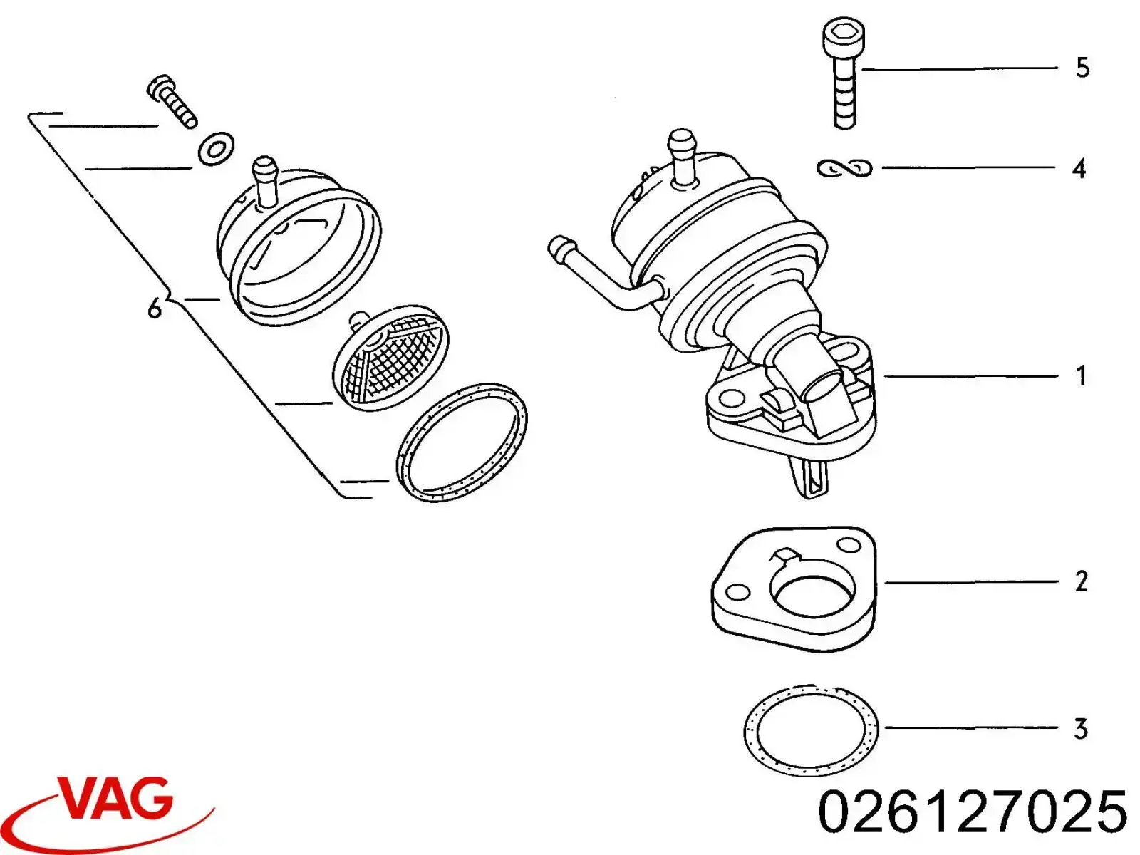 026127025 VAG Pompa paliwa mechaniczna