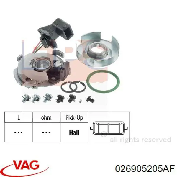 Do koszyka 026905237AV VAG Rozdzielacz zapłonu