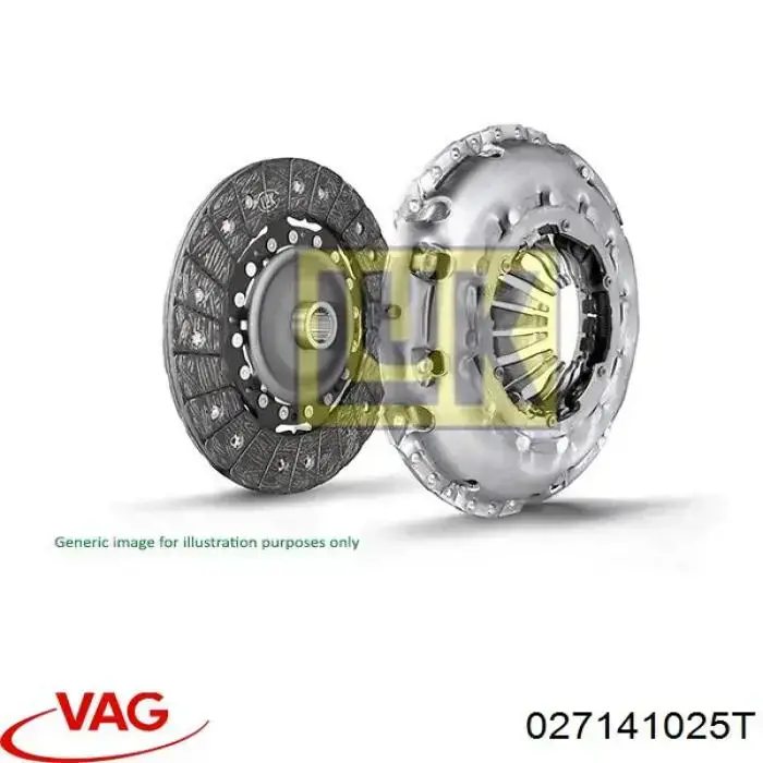 Do koszyka 027141025T VAG Docisk sprzęgła