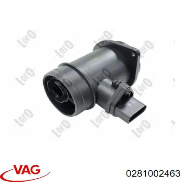 Czujnik przepływu powietrza, przepływomierz powietrza M.A.F. VAG 0281002463 cena, od 47,43 USD