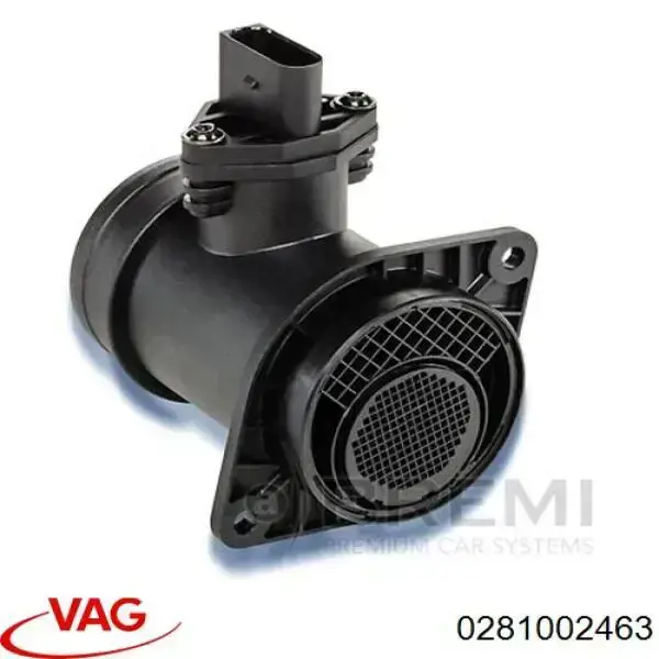Czujnik przepływu powietrza, przepływomierz powietrza M.A.F. VAG 0281002463 cena, od 59,29 USD