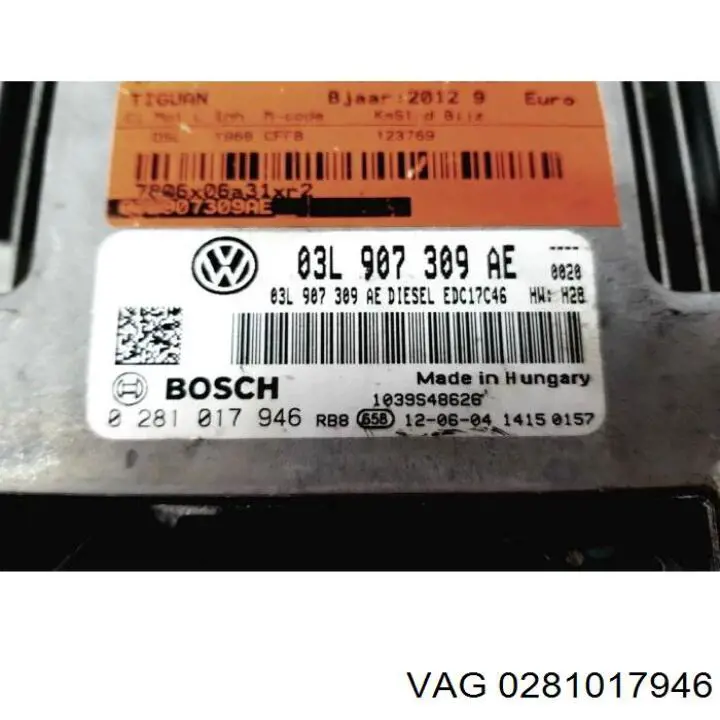 Sterownik silnika do Volkswagen Tiguan I 5N1, 5N2