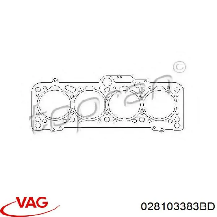 Do koszyka 028103383BD VAG Uszczelka głowicy cylindrów