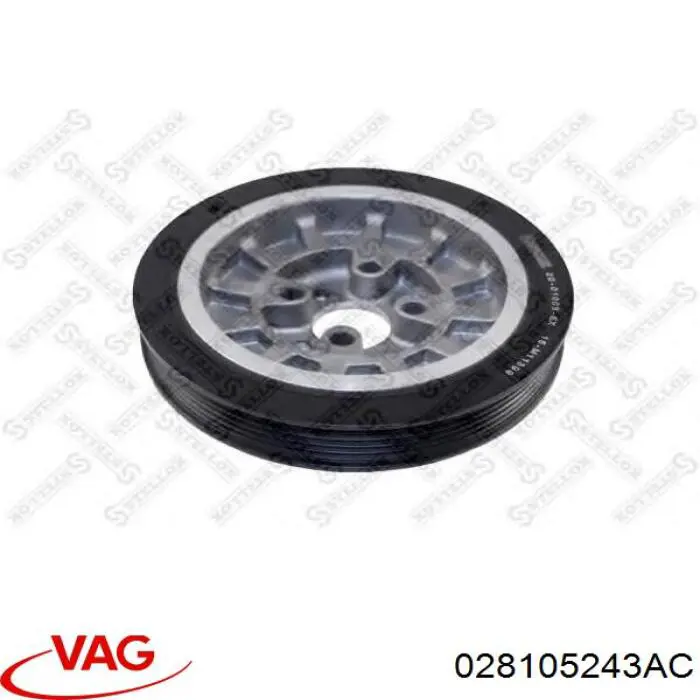 Do koszyka 028105243AC VAG Koło pasowe wału korbowego