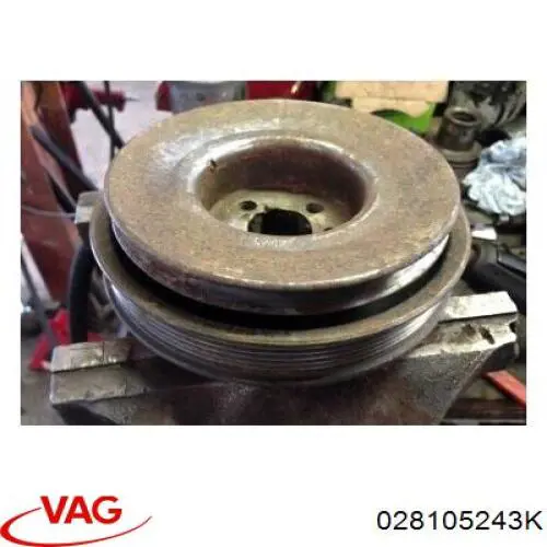 Do koszyka 028105243K VAG Koło pasowe wału korbowego