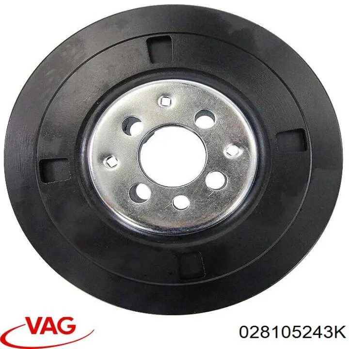 Koło pasowe wału korbowego 028105243K VAG