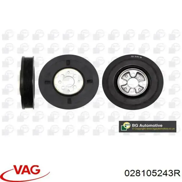 028105243R VAG Koło pasowe wału korbowego